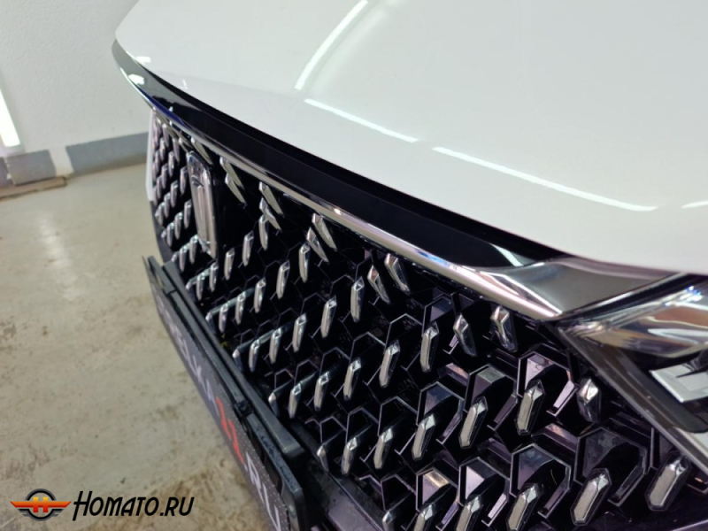 Накладка между фар для ФАВ Бестюн Т77 | 1 штука, декор