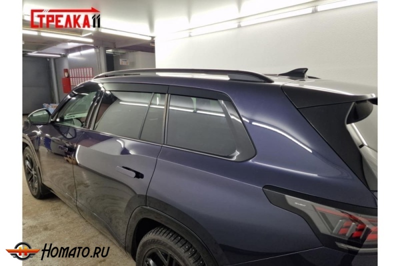 Дефлекторы Volkswagen Teramont PRO 2025+ | из 6 частей, премиум, плоские, 2D