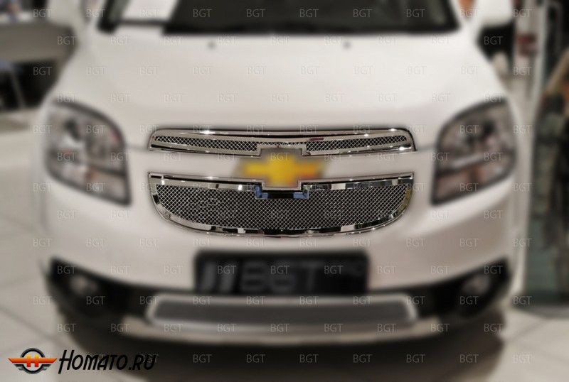 Решетка радиатора для Chevrolet Orlando 2010+ «Meshed Grille Top» ВЕРХНЯЯ