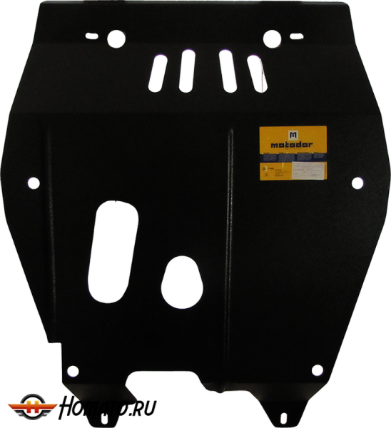 Защита картера Daewoo Nexia 2003-2007 | двигатель + КПП, 2 мм, сталь | MOTODOR | 00511