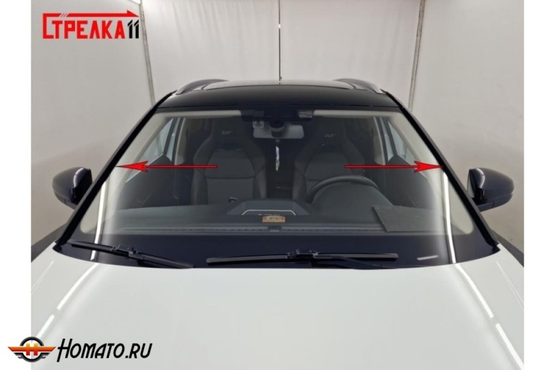 Премиум водостоки дефлекторы лобового стекла Skoda Kamiq