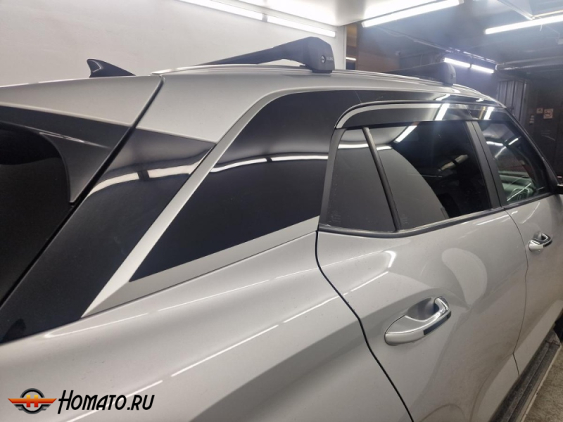 Накладки на задние стойки и крышу для Солярис HC 2024+ | 4 штуки, декор