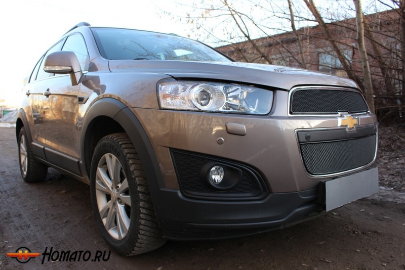 Защита радиатора для Chevrolet Captiva (2013-2018) 2-рестайл | Премиум