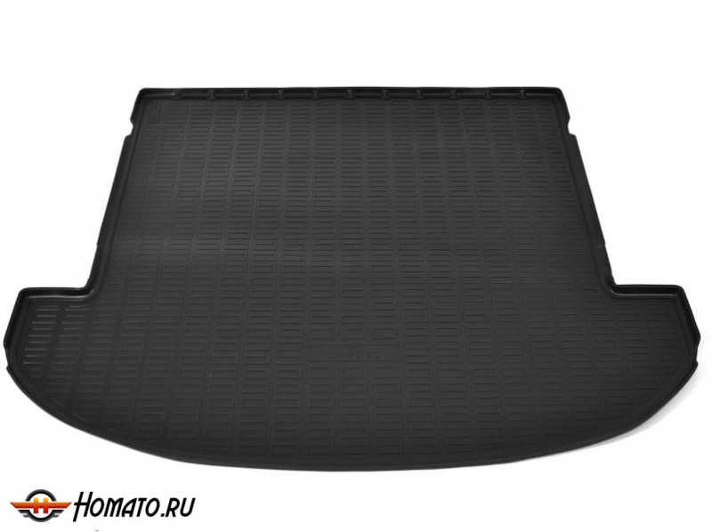 Коврик в багажник Hyundai Santa Fe (2020+) (сложенный 3-й ряд, длинный) | черный, Norplast