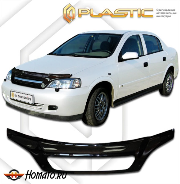 Дефлектор капота Chevrolet Viva 2005-2009 | exclusive, черный
