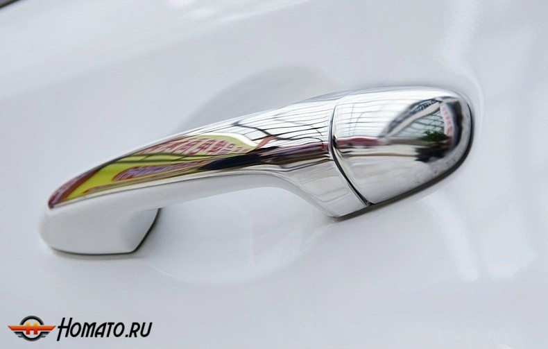 Накладки на дверные ручки для Toyota RAV4 2013+/2015+ | хром (ABS)