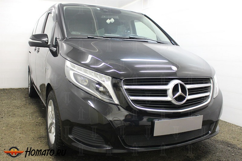 Защита радиатора для Mercedes-Benz V-class (W447) 2014+ | Премиум