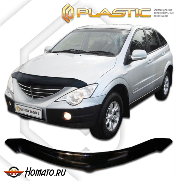 Дефлектор капота SsangYong Actyon 2006-2010 | черный
