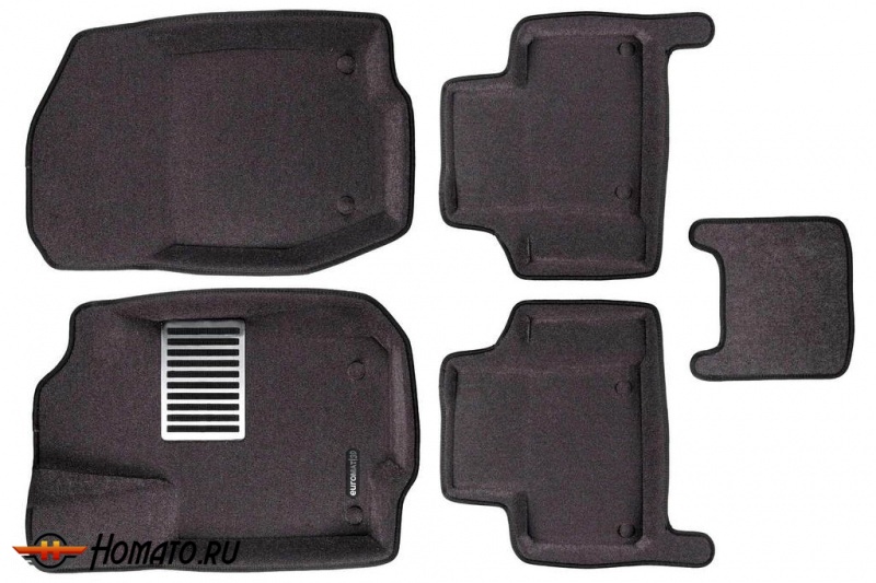 3D коврики для Mercedes M-class (W164) 2006-2012 | LUX: 5 слоев