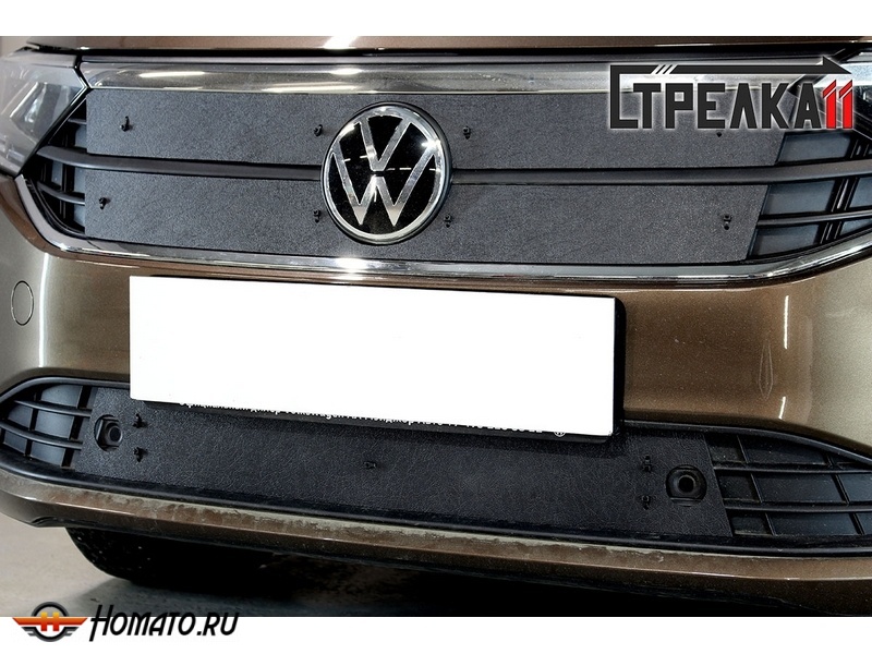 Зимняя защита радиатора Volkswagen Polo 2020+ | на стяжках