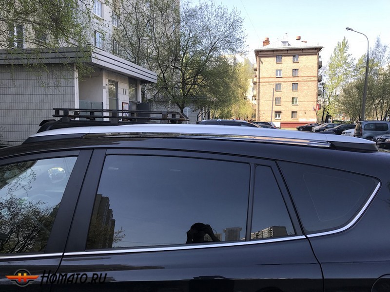 Рейлинги OEM-style на Toyota RAV4 2013+/2015+ | серебристые