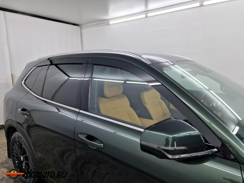 Дефлекторы Geely EX5 EM-i 2026+ | из 6 частей, премиум, плоские, 2D