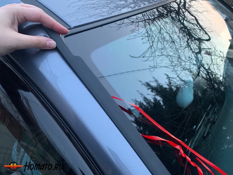Водосток дефлектор лобового стекла для Mazda CX-9 2017- | без рейлингов