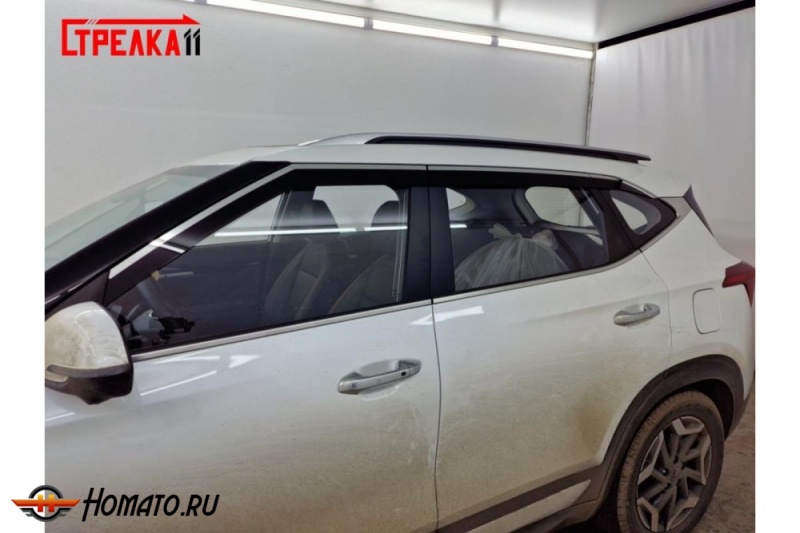 Дефлекторы KIA Seltos 2019- | премиум, плоские, 2D