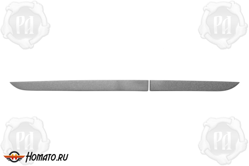 Молдинги на задние распашные двери для Лада Ларгус 2012+/2021+ | узкие