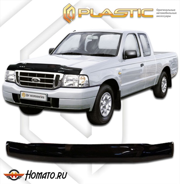 Дефлектор капота Ford Ranger 2003-2007 | черный