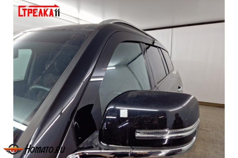 Дефлекторы Hongqi LS7 2022+ | из 6 частей, премиум, плоские, 2D