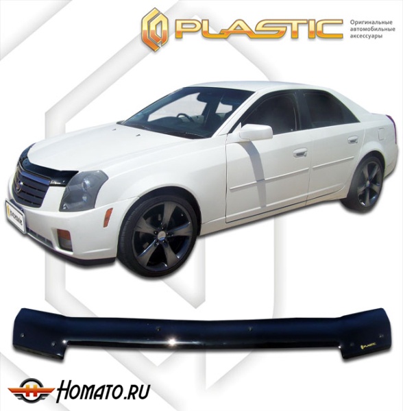 Дефлектор капота Cadillac CTS 2002-2007 | черный