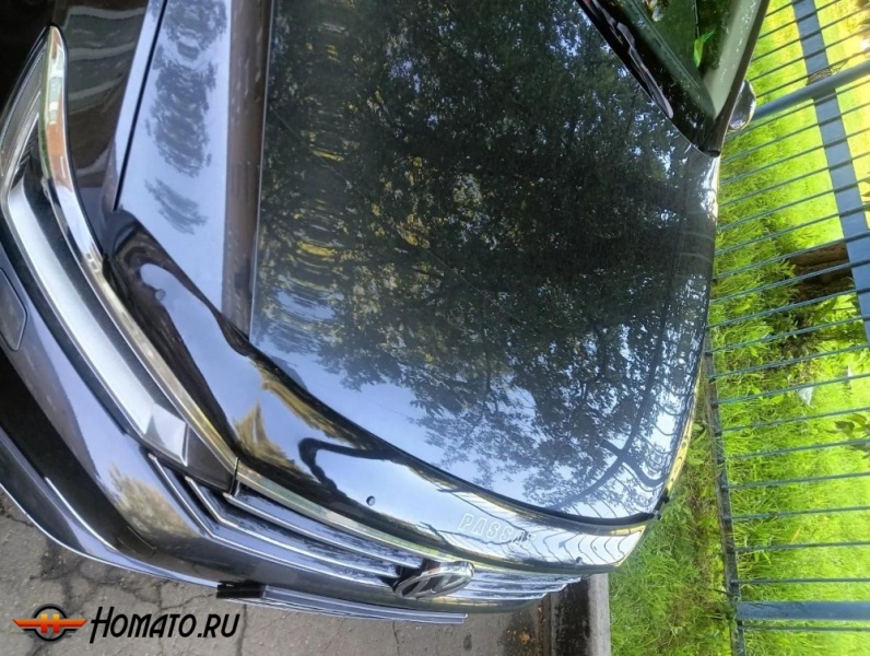 Дефлектор капота мухобойка VW PASSAT B8 (2014-) S-образное крепление