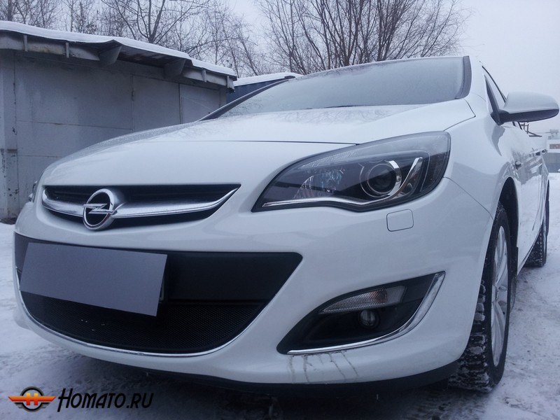 Защита радиатора для Opel Astra J (2013-2016) рестайл | Стандарт