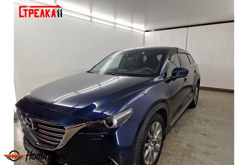 Дефлекторы Mazda CX-9 2017+/2021+ | из 6 частей, премиум, плоские, 2D