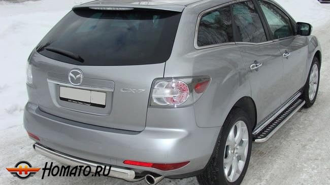 Пороги подножки Mazda CX7 2006-2012 | алюминиевые или нержавеющие