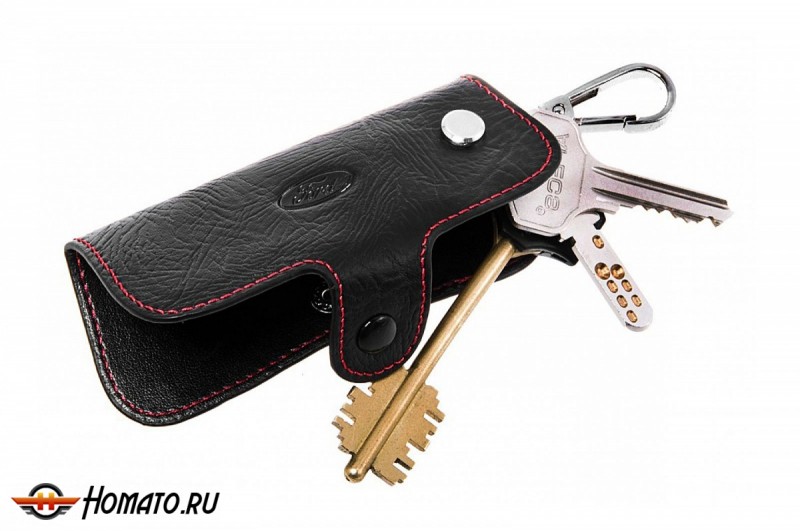Брелок «кожаный чехол» для ключей с логотипом Ford «вар.1»