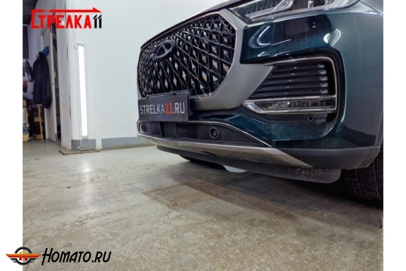 Защита радиатора для Чери Тигго 8 Про Макс 2023+ | Стандарт