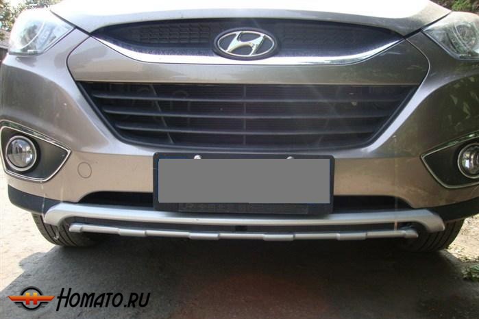 Накладка на передний бампер для HYUNDAI ix35 "10-/"14- вар.3