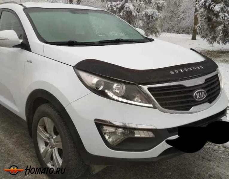 Дефлектор капота мухобойка KIA SPORTAGE 3 (2010-2015)