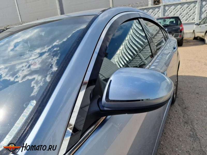 Накладки на зеркала для Mazda 6 (GH) 2007-2012 | декоративные полосы