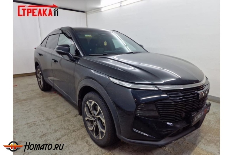 Дефлекторы Haval F7x 2 2025+ | из 6 частей, премиум, плоские, 2D