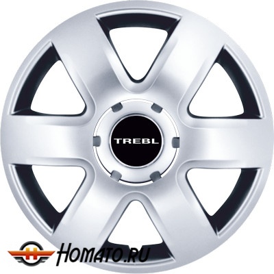Колпаки на колеса R13,R14,R15,R16 | гибкие, ударопрочные, 4 штуки, TREBL