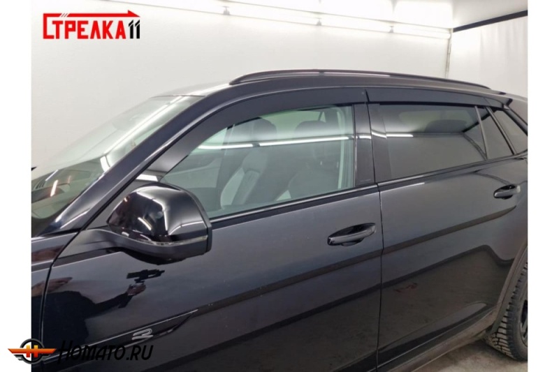 Дефлекторы Volkswagen Teramont X | премиум, плоские, 2D