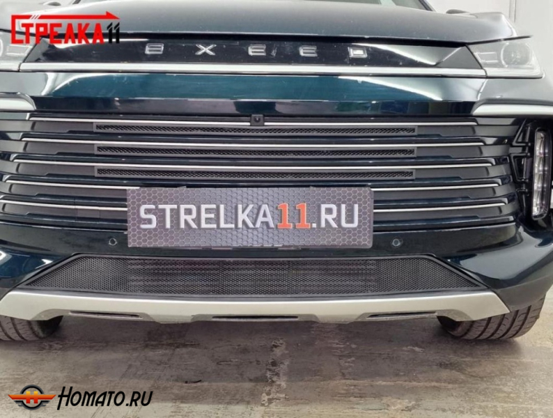 Защита радиатора для Exeed TXL 2024+ рестайл | Стандарт