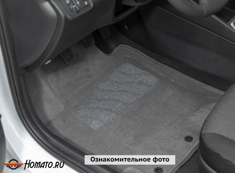 3D коврики Geely EX5 2025+ | Премиум | ворсовые | серые | Seintex