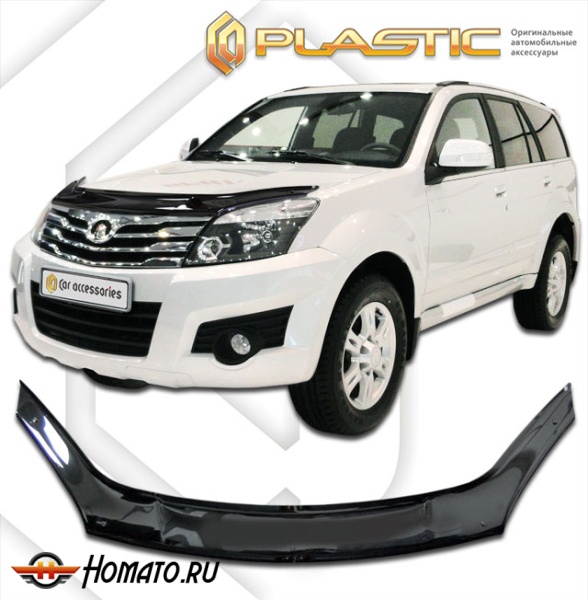 Дефлектор капота Great Wall Hover H3 2009-2016 | черный