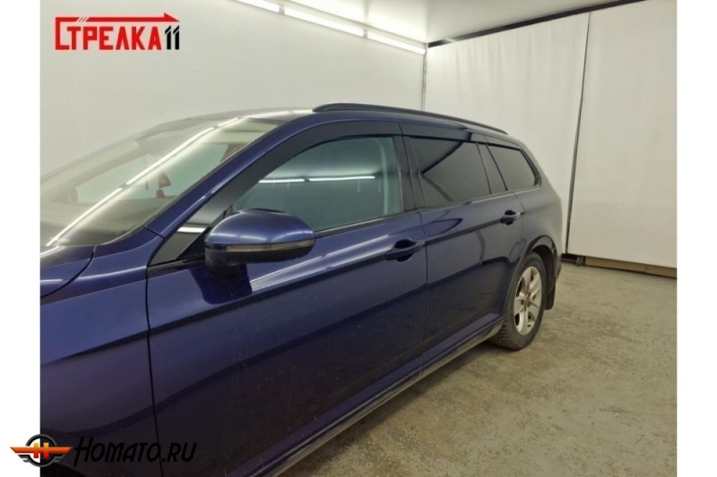 Дефлекторы Volkswagen Passat B8 универсал 2015-2023 | премиум, плоские, 2D