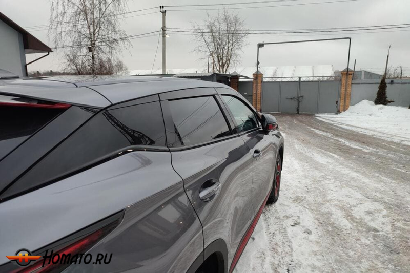 Дефлекторы Омода С5 2 2026+ | из 6 частей, премиум, плоские, 2D
