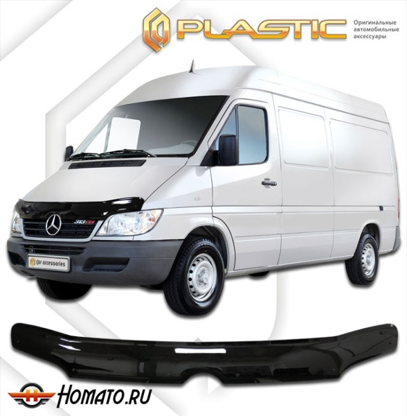 Дефлектор капота Mercedes Sprinter 2000-2006 | черный