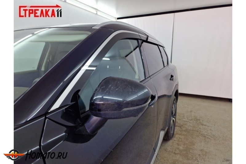 Дефлекторы Nissan X-Trail 4 (T33) 2023+ | премиум, плоские, 2D