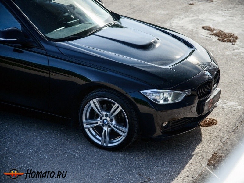 Капот с жабрами для BMW 3 F30 (2012-2018) | некрашеный