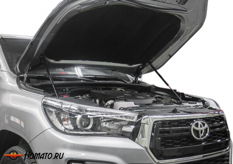Упоры капота для Toyota Fortuner II 2015-н.в. | 2 штуки, АвтоУПОР