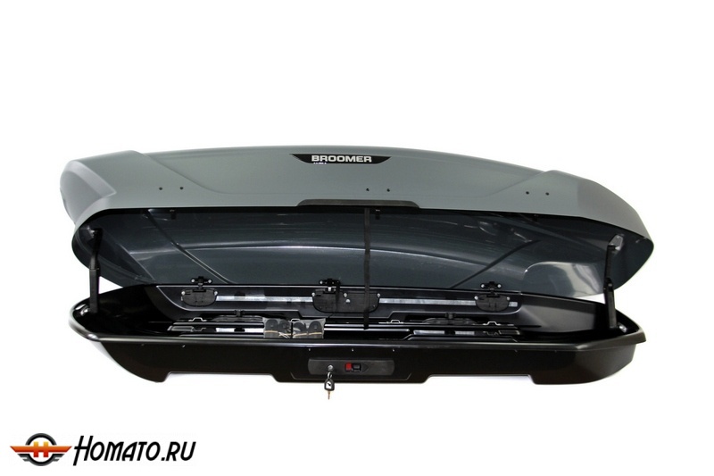 Автобокс Broomer Venture L 430 л | 187х89х40 см, двусторонний