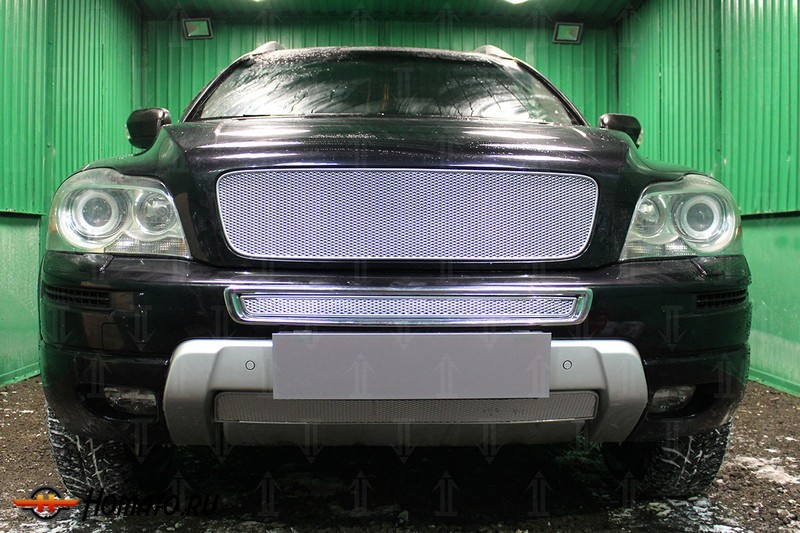 Защита радиатора для Volvo XC90 (2009-2014) рестайл-2 | Премиум
