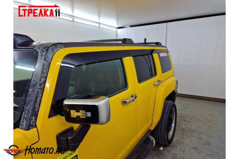 Дефлекторы Hummer H3 | из 6 частей, премиум, плоские, 2D