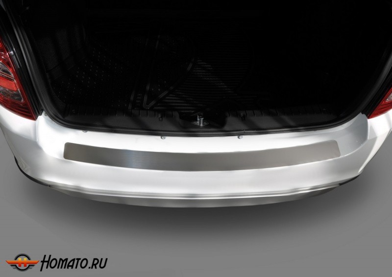 Накладка на задний бампер для Lada Granta универсал 2018+ | нержавейка, Rival