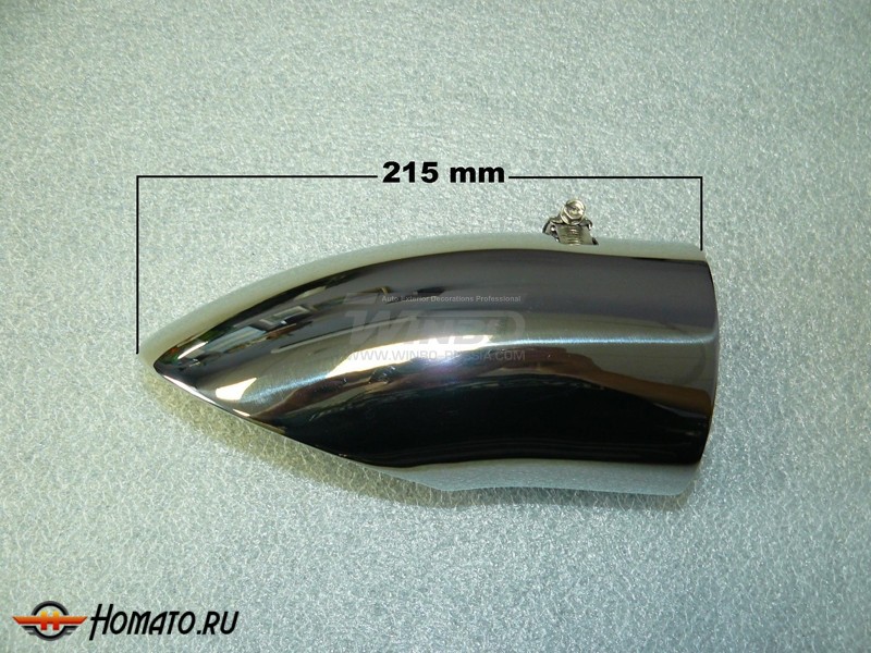 Насадка глушителя на Toyota Land Cruiser 200 07+/12+/15+ | нержавейка