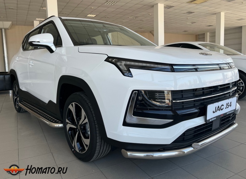 Пороги подножки JAC JS4 2022+ | алюминиевые или нержавеющие