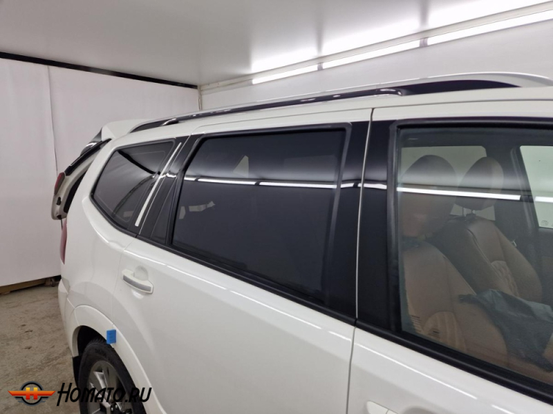 Накладки на стойки дверей для Kia Mohave 2020+ | 8 штук, декор